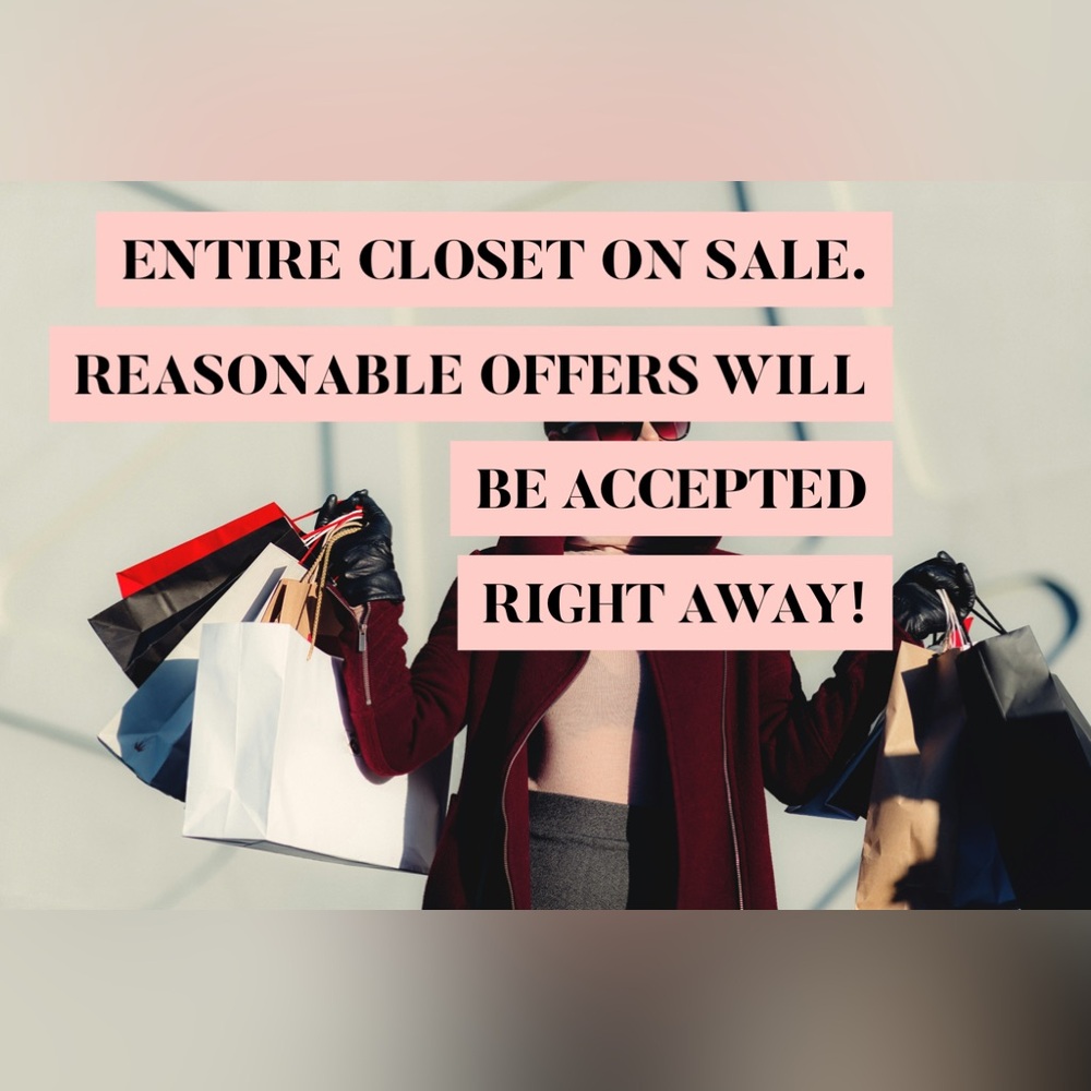 Entire closet on sale